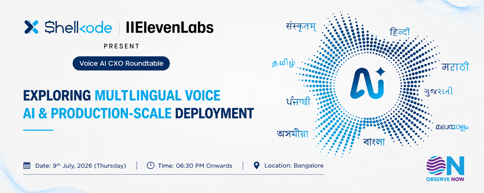 Voice AI CXO Roundtable event banner